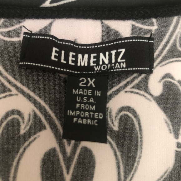 COPY - Elementz Women Plus 2X V-neck Unique Patte… - Picture 8 of 8